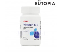 GNC 天然維生素 K-2 100mcg 60粒軟膠囊(menaquinone-7,維他命K2)048107177010
